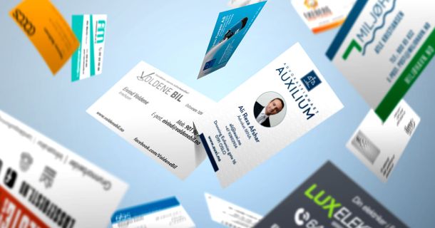 Flere visittkort, lavere pris: Enkelt og smart